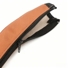 Funda para reposabrazos de cochecito, accesorio para cochecito, funda de mango de PU plegable con cremallera, funda universal para mango de cochecito, negro, marrón - Multicolor - Ver 5