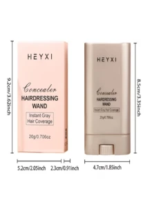 HEYXI 1件裝 3色染髮棒 緊急染髮梳 染髮膏 髮色遮瑕棒 防水抗汗持久髮根補色棒 易清潔旋轉設計 快速遮蓋白髮 適合成年男女的理想禮物 染髮工具 補色棒 染髮 染髮膏 髮際線填補 - 彩色 - 查看 6