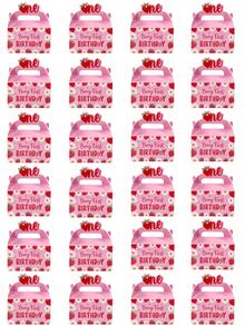 6/12/24pcs Strawberry Paper Candy Boxes For 1st Birthday Party, Cute Fruit Gift Boxes, Party Decoration Gift Bags, DIY Gift Bags, Suitable For 1st Birthday Party Decoration - 1st Birthday Strawberry Gift Box - View 8