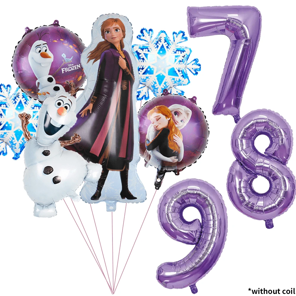 Purple Anna Princess Balloon Decoration, Birthday Party, Happy Birthday Balloon Set, Ideal Birthday Gift. Gender Reveal Party Wall Decoration Balloons - Balloon Set - View 1