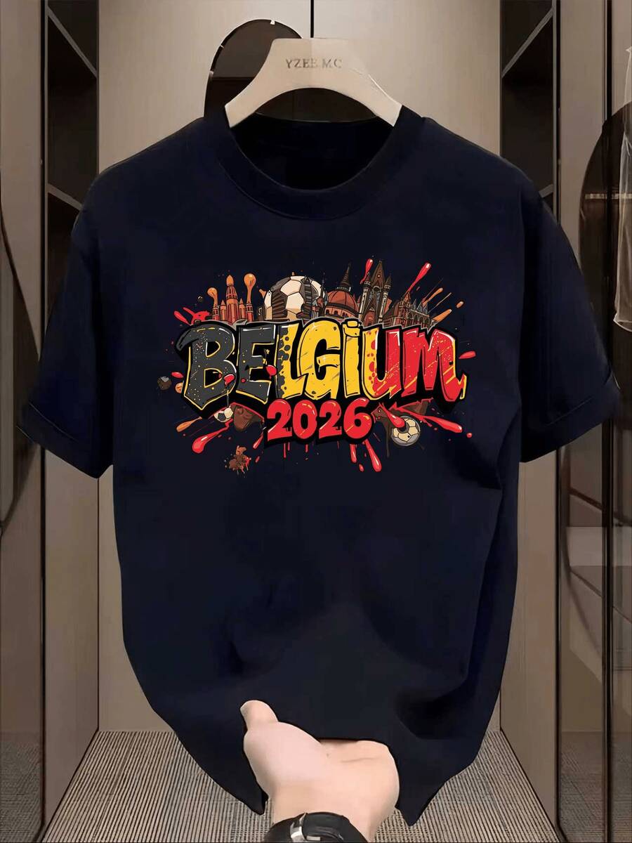 Men T-Shirts - 黑色 - 查看 1