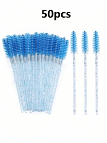 300/100/50/10入拋棄式睫毛刷，適用於睫毛接種、眉毛修飾與彩妝，水晶款6色(彩色) - 彩色 - 查看 15