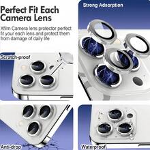 CASECOPS 9H Tempered Glass Metal Ring Camera Lens Protector - Compatible With IPhone 17/17 E/17 Air/17 Pro/17 Pro Max/16/16 Pro/16 Plus/16 Pro Max/16, 14 Pro (6.1 Inch) And 14 Pro Max (6.7 Inch), Scratch-Resistant HD Coverage Design With Metal Ring For Maximum Protection - 9pcs Silver - 9Pcs - View 2