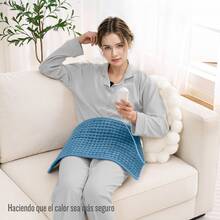 Multifunctional Heating Pad, Fast Heating, Sustained Constant Temperature, Machine Washable. - Blue - View 3