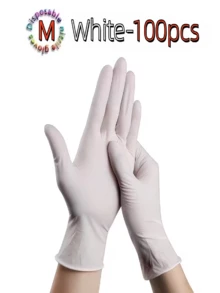Powder-Free Disposable Nitrile Gloves, Size: S, M, L, XL, Durable Household Cleaning Gloves, Suitable For Kitchen, Bathroom, Cleaning, Food Handling, Tattoo, Beauty, Hair Dye, Pets, Beauty Salon, Cleaning Supplies, Small Household Appliances And More (Black, Dark Pink, Blue, White, Dark Purple, Light Pink, Light Green, Light Purple, Transparent) (No Packaging Box) 4/100/300Pcs - Multicolor - View 14