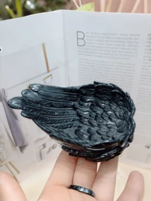 羽毛天使之翼水晶球展示架 | 珠寶收納裝飾，適用於書桌與梳妝台，居家臥室展示架 - 彩色 - 查看 12