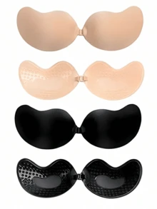 Plus Size Women's Strapless Front Closure Adhesive Bra Push Up Invisible Sticky Bra For Backless Dress - Multicolor - View 11