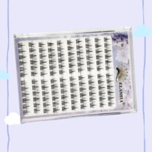 New 10-Pack Glue-Free Sunflower Cluster False Eyelashes, Soft Fairy-Style Natural Realistic Segmented Lashes, Suitable For Beginners, Princess Big Eye Daily Makeup - View 4