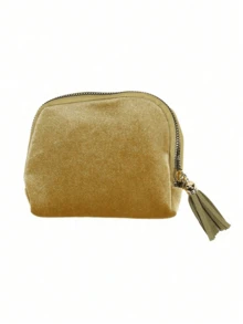 Velvet Jewelry Storage Bag With Zipper And Multiple Compartments, Essential For Home And Travel, Perfect For Storing Necklaces, Rings And Coins - Multicolor - View 8