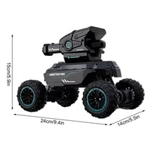 RC Tank With Bullet Launcher, Gift For Kids Car - 黑色 - 查看 9
