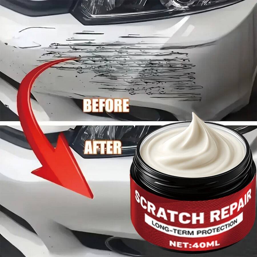 Magic Car Scratch Repair Paste - Fast & Easy, No Painting Required, Suitable For All Vehicles, Trucks, Motorcycles - Instantly Removes Scratches & Swirl Marks, Effective In Seconds - Easy-To-Use Polishing Tool