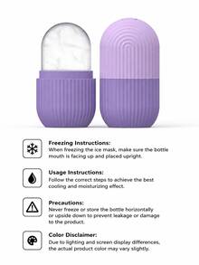 Silicone Facial & Eye Ice Roller-A Reusable Skincare Tool That Soothes And Cools To Revitalize The Skin; Features A Leak-Proof Design, Making It Perfect For At-Home Spa Treatments. - Multicolor - View 13