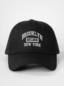 1件中性款 BROOKLYN NEW YORK 棒球帽，輕量透氣可調節防曬棒球帽，適合春秋旅行、健行、騎單車 - 棒球帽 - 查看 19