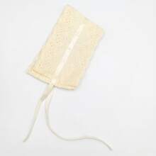 1 peça Scrunchie de cabelo com renda, elástico de cabelo de cor lisa com cordão, confortável e de alta elasticidade, adequado para vários penteados, escola, acessórios de cabelo femininos, acessórios de beleza, outono, viagem, acessórios, elástico de cabelo feminino - Ver 8