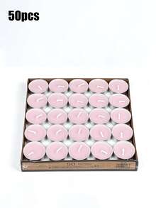 1pc/50pcs/100pcs [母親節創意蠟燭架] 50pcs/盒 2小時持續燃燒蠟燭，母親節求婚、告白、生日創意DIY心形蠟燭、蠟燭架、茶蠟、婚禮裝飾、飯店裝飾、拍照道具、浴室配件、浴室裝飾 - 彩色 - 查看 27
