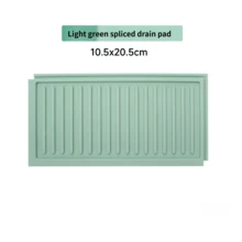 2pcs Silicone Drain Mat, Heat Resistant Non-Slip Countertop Protector, Easy To Clean Multi-Functional Drainage Mat, Suitable For Kitchen Sink, Stove And Dining Table, Ideal For Home Cooks And Apartment Dwellers - Multicolor - View 9
