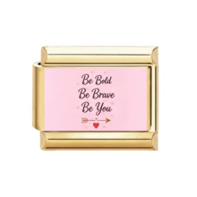 1pc Gold Tone Italian Style Graduation & Inspirational Quote Printed Pendant, English-Italian Bilingual Slogan DIY Jewelry Accessory, Suitable For Graduation Gift - Graduation Season Printing Module - View 4