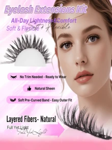Faux cils en grappes 20D Wispy, légers et moelleux, grappes de cils individuelles DIY, boucle D, longueur mixte 8-16 mm, extensions de cils à bande fine segmentée, volume naturel, faux cils réutilisables, conviennent aux débutants pour le maquillage quotidien, les rendez-vous, les fêtes et les mariages - Voir 4