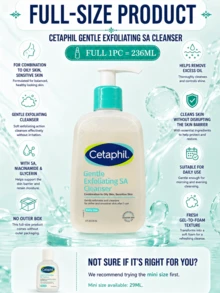 Cetaphil 水楊酸溫和潔面凝膠 236ml 正裝/29ml 試用裝，溫和去角質與清潔，減少瑕疵，平衡油脂分泌，適合油性與敏感肌膚 - 絲塔芙水楊酸嫩膚溫和潔面啫咖哩 - 查看 5