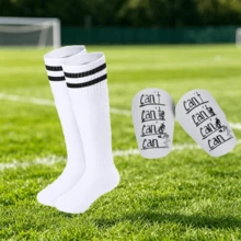 Set Aksesoris Latihan Sepak Bola Cant, Kombinasi Kaos Kaki Panjang Bergaris + Bantalan Bermotif, Aksesoris Olahraga Luar Ruangan Ringan, Cocok Untuk Aktivitas Latihan di Lapangan - Tidak bisa - View 9