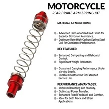 通用 CNC 煞車彈簧，安裝簡單，前置安裝，適用於 CRF、KAWASAKI、SUZUKI、Aprilia、Ducati、Triumph、Pulsar RS200、Boxer CT100、NKD 的摩托車配件，後煞車工具 - A - 查看 3