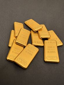 Mini Fake Gold Bar Set, Realistic Gold Ingot Decor, Photography Prop, Mini Model, Miniature - Multicolor - View 6