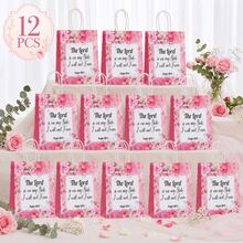 Reusable Floral Gift Bags With Bible Verses, Christian Baptism Paper Gift Bags Suitable For Women, Wedding, Birthday Gift Packaging - Color Mixing - View 15
