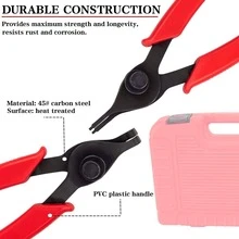 11pcs Snap Ring Pliers Set/Multi-Function Expansion Ring Clamp Pliers/Retaining Ring/Internal Circlip/External Circlip/Dual-Use Pliers Tool Set - Pliers Tool Kit - View 3
