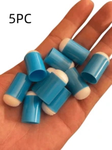 手工海綿塗抹器 - 適用於各種著色介質，如墨水、油漆、膠水等 - 可戴在手指上以進行更精確的顏色混合。返校季，返校季，學校用品 - 藍色 - 查看 7