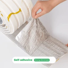 1 Roll 6.3 Inch X 110.24 Inch Self-Adhesive 3D Wall Panel, Peel And Stick, Easy To Install, 11mm Thick, Self-Adhesive Baseboard, Wall Panel, Suitable For Interior Wall Covering In Any Indoor Space, Modern Wallpaper - A - View 8