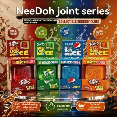Schylling NeeDoh 1 Peça Cubo Anti-Estresse Brinquedo Fidget