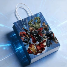 Marvel 1套/10個，超級遊戲蜘蛛人及其好友禮物袋，卡通主題糖果袋，派對與節日生日裝飾袋，蜘蛛人特色商品 - 可愛派對禮物袋，適合生日活動（隨機款式） - 查看 4