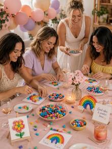 Magic Beads: Party Favors - DIY Craft Materials Suitable For Children, Perfect For Birthday Parties. Make Your Own Hydrating Corn Beads - Magical Handmade Beads For Kids. These Colorful, Educational Construction Toys Are Great For Classroom Crafts, Party Favors, And Family Fun. - Multicolor - View 4