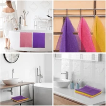 3pcs African Bath Sponge Long Mesh Bath Sponge Exfoliating Shower Body Scrubber Back Scrubbing Skin Smoothing, Perfect For Daily Use - View 2