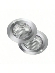2 piezas Colador de fregadero de cocina de acero inoxidable - Diámetro grande de 4.5 pulgadas, microporos anti-obstrucción, borde ancho de drenaje - Multicolor - Ver 14