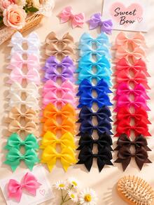 20 Fermagli per capelli a fiocco dolci e carini serie multicolore (colore casuale) - Multicolore - Visualizzare 1
