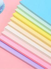 A4 Size 230g Colorful Cardstock, Suitable For Children's DIY Crafts, Origami, Painting, Greeting Card Making, Office Printing, Etc., Back To School Essential. - 10 Colors, 20 Sheets - View 7