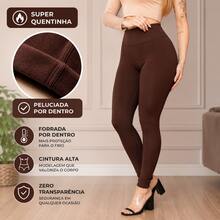 LLEVO Women Leggings - 摩卡棕 - 查看 1