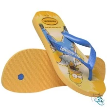 Havaianas Simpsons Casual Men's Original Flip-Flops - 黃卡哈 - 查看 3