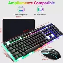 Professional Gaming Keyboard And Mouse Kit With USB Mouse Pad - View 4