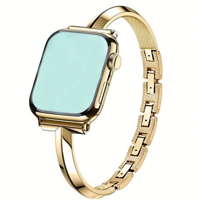 1件時尚極簡細款T型金屬錶帶，適用於Apple Watch 38/40/41/42/44/45/46/49mm，日常佩戴金屬錶帶，適合 Series 11/10/9/8/7/SE/6/5/4/3/2/1、Ultra 1/2/3，生日情人節母親節開學季送給朋友、母親、閨蜜的禮物（僅錶帶）
