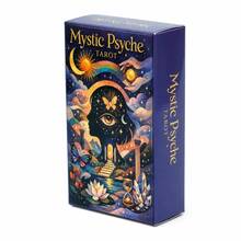 Mystic Psyche 塔羅牌 78 張卡組，適用於直覺閱讀、靈性洞察、神話煉金術、古代原型探索、日常指引、陰影工作、冥想、日誌記錄、自我發現、能量連結與轉化 - 薄荷藍 - 查看 2