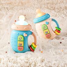 1pc Baby Pacifier Rattle Toy, Sensory Teether With Light & Music, Soothing Newborn Infant Rattle Shaker Toy - Multicolor - View 9