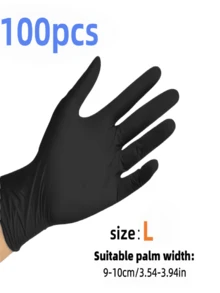 Powder-Free Disposable Nitrile Gloves, Size: S, M, L, XL, Durable Household Cleaning Gloves, Suitable For Kitchen, Bathroom, Cleaning, Food Handling, Tattoo, Beauty, Hair Dye, Pets, Beauty Salon, Cleaning Supplies, Small Household Appliances And More (Black, Dark Pink, Blue, White, Dark Purple, Light Pink, Light Green, Light Purple, Transparent) (No Packaging Box) 4/100/300Pcs - Multicolor - View 31
