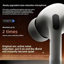 New Air5 Wireless Earbuds, Bluetooth 5.4 Headphones With ANC & ENC Noise Cancelling Mic, HiFi Stereo Sound, LED Display Charging Case, USB-C Rechargeable, IP7 Waterproof In-Ear Earphones, Up To 48H Playtime For Phone, Tablet, Workout, Sports & Travel - 升級版本 - 查看 8