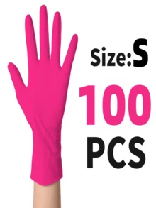 Powder-Free Disposable Nitrile Gloves, Size: S, M, L, XL, Durable Household Cleaning Gloves, Suitable For Kitchen, Bathroom, Cleaning, Food Handling, Tattoo, Beauty, Hair Dye, Pets, Beauty Salon, Cleaning Supplies, Small Household Appliances And More (Black, Dark Pink, Blue, White, Dark Purple, Light Pink, Light Green, Light Purple, Transparent) (No Packaging Box) 4/100/300Pcs - Multicolor - View 33