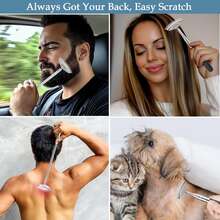 1Pc Upgraded 5-Section Extendable Back Scratcher – 15-Rake Stainless Steel Telescopic Tool With Ergonomic Grip, Portable Massager For Men & Women, Ideal Birthday & Christmas Stocking Stuffer - A - View 6