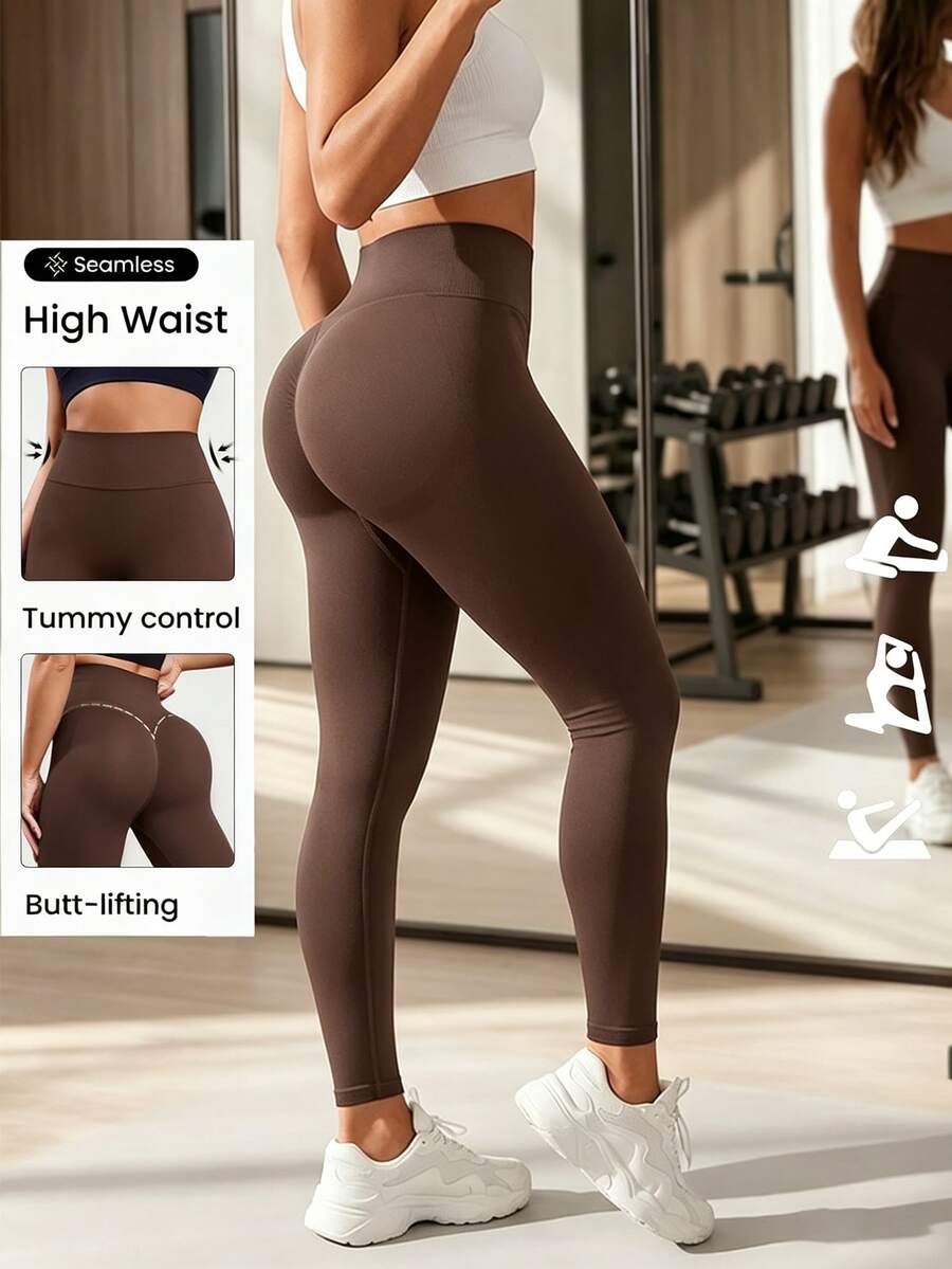 Women Leggings - Brown 27CK - View 1