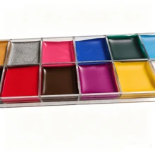 1PC,12/20/26Colors Water Color Oil-Based Vibrant Painting Pigments, High Saturation, Smudge-Resistant, Suitable For Christmas, Carnival, Halloween, Cheerleading, Back To School, Office Use - Single Piece - View 8