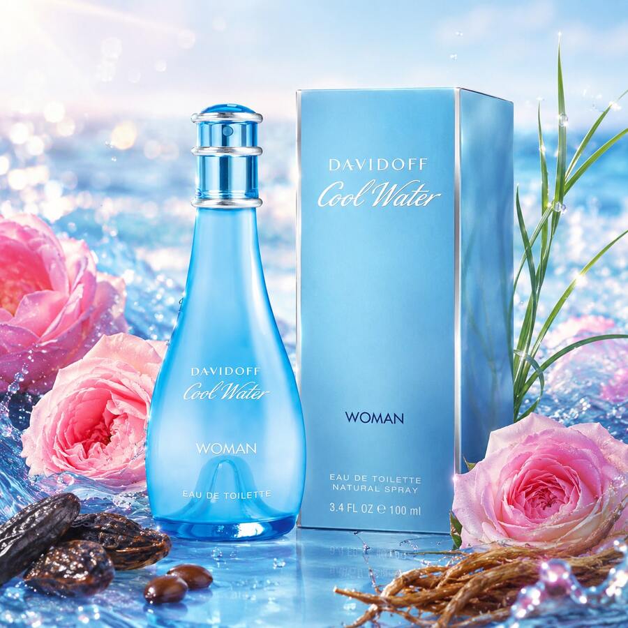 DAVIDOFF – COOL WATER WOMAN Eau De Parfum 100ML For Women - 花卉印花 - 查看 1